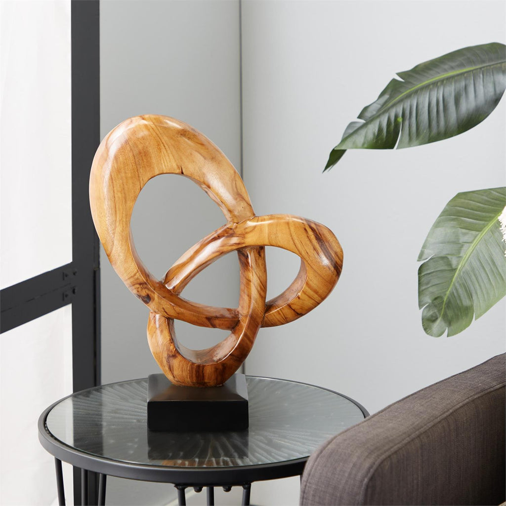 Escultura madera abstracta