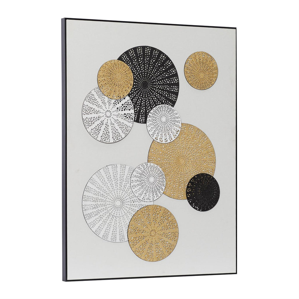 Cuadro Discos Dorado