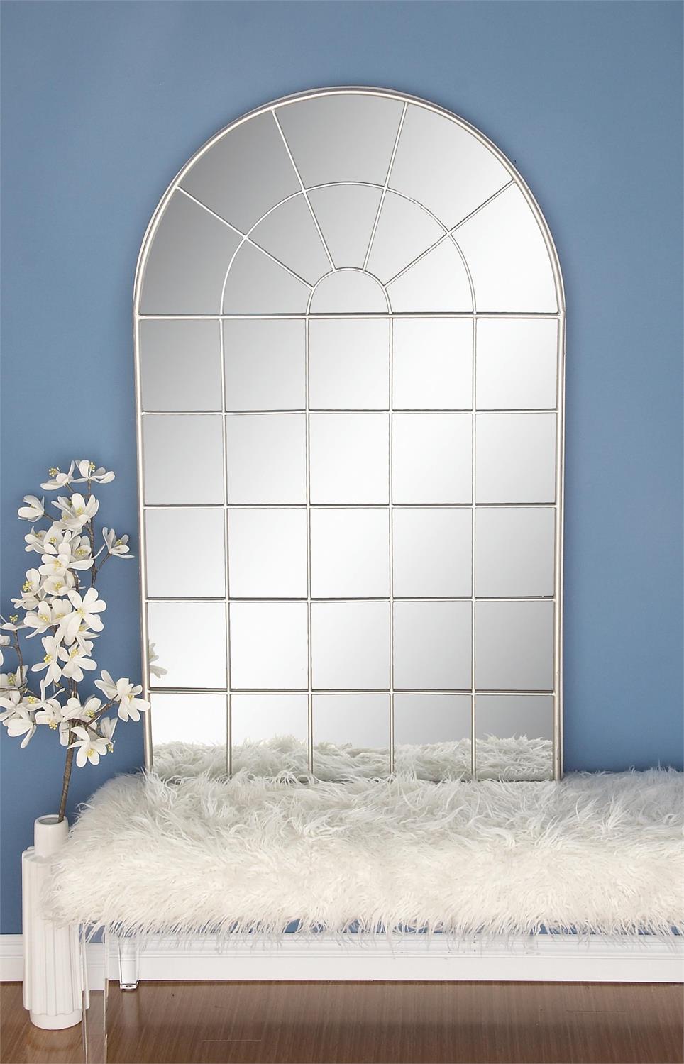 Espejo Arco Plateado