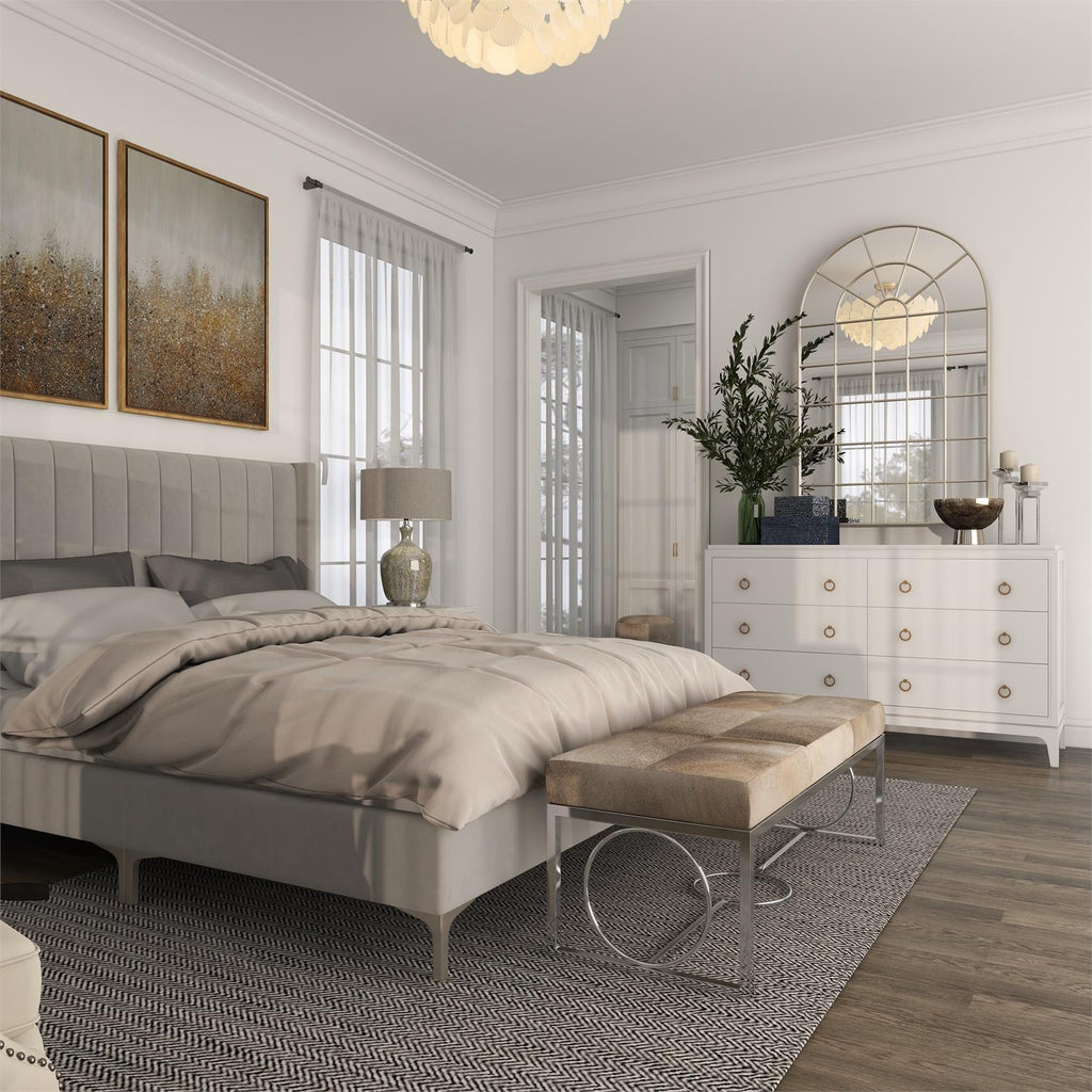 Espejo Arco Plateado