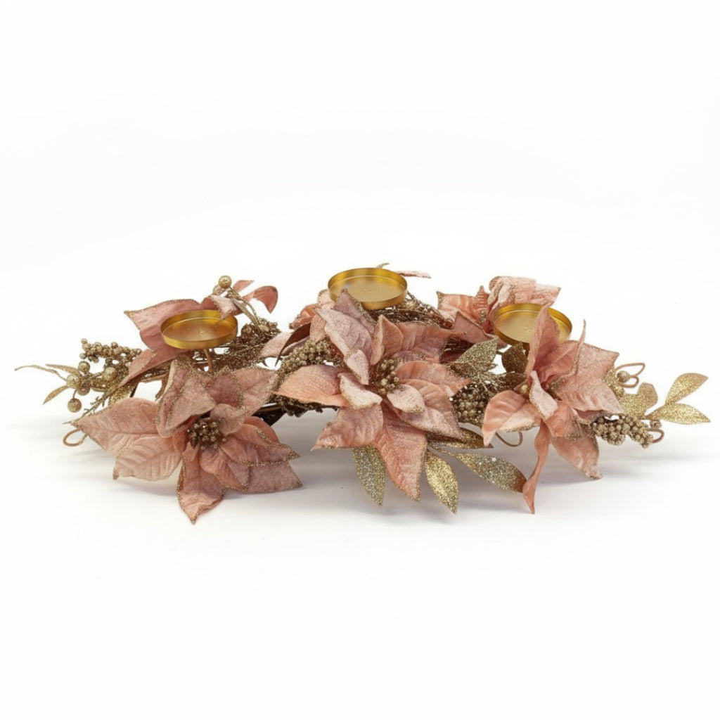 Centro Portavelas Rosa