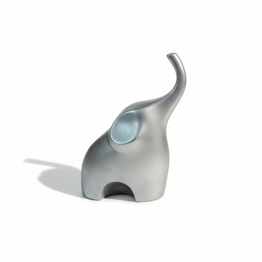 Set Elefantes Mama Hijo Plata