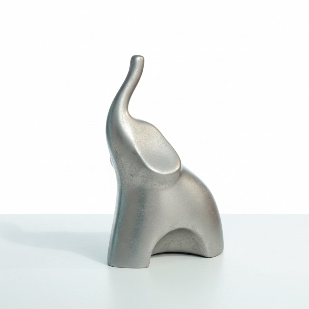 Set Elefantes Mama Hijo Plata